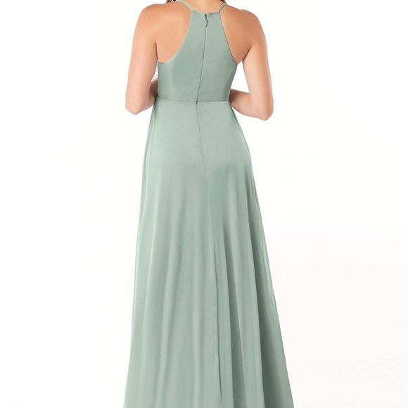 Azazie Annabelle Maternity or Postpartum Dress in Agave - Picture 4 of 6